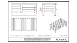 Peuter Bed 71 -Beddengoed Korting Winkel Baby Bed 71 wit 3