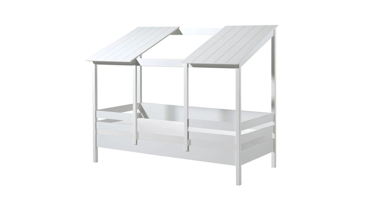 Bed HuisBed Inclusief Vensterbanken En 2 Dakpanelen 4 Bed HuisBed Inclusief Vensterbanken En 2 Dakpanelen - Afbeelding 2