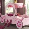 Koetsbed Royal Princess Kate -Beddengoed Korting Winkel Bed Prinses Kate car roze