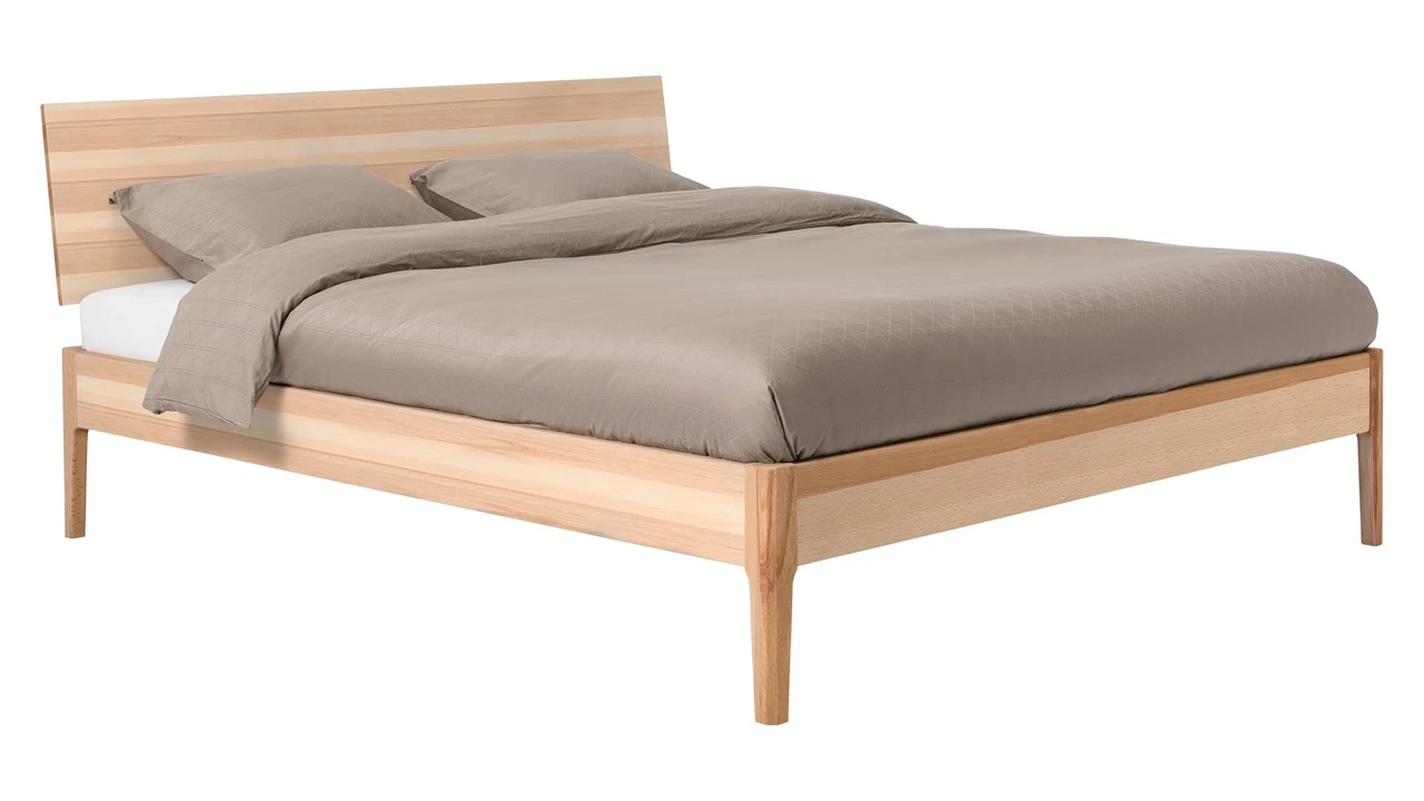 Karlsson Bed Sky Met Hoofdbord En Poten Hout 3 Karlsson Bed Sky Met Hoofdbord En Poten Hout