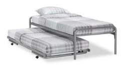 Bed Met Onderschuifbed Doppia -Beddengoed Korting Winkel Bed onderschuifBed Doppia zilver 4