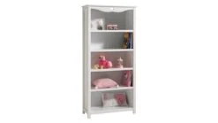 Complete Kinderkamer Amori Met 2-deurs Kast, Bureau En Bibliotheekkast -Beddengoed Korting Winkel Bibliotheekkast Amori wit