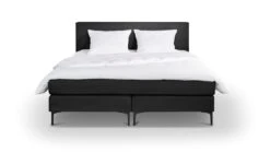 Box Oxford Met Gestoffeerd Matras -Beddengoed Korting Winkel Box Oxford met gestoffeerd matras zwart 4