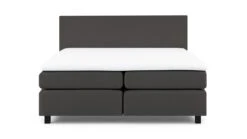Karlsson Boxspring Autentik Vlak Met Gestoffeerd Matras -Beddengoed Korting Winkel Boxspring Autentik Kurbat vlak met gestoffeerd matras anthracite 3