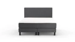 Boxspring Cisano Vlak Met Gestoffeerd Matras -Beddengoed Korting Winkel Boxspring Cisano vlak met gestoffeerd matras donkergrijs 3