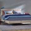 Boxspring Emerald Vlak Met B Bright Matras 3100/3150 -Beddengoed Korting Winkel Boxspring Emerald vlak met B Bright matras 3100 3150 khaki