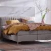 Boxspring Ruby Vlak Met Gestoffeerd Matras