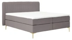 Boxspring Ruby Vlak Met Gestoffeerd Matras -Beddengoed Korting Winkel Boxspring Ruby vlak met gestoffeerd matras taupe 6