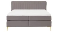Boxspring Ruby Vlak Met Gestoffeerd Matras -Beddengoed Korting Winkel Boxspring Ruby vlak met gestoffeerd matras taupe 7