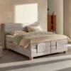 Karlsson Boxspring Solid Lina Verstelbaar Met Gestoffeerd Matras 1 Karlsson Boxspring Solid Lina Verstelbaar Met Gestoffeerd Matras -Beddengoed Korting Winkel Boxspring Solid Lina verstelbaar met gestoffeerd matras naturel