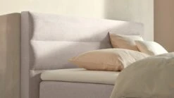 Karlsson Boxspring Solid Lina Verstelbaar Met Gestoffeerd Matras -Beddengoed Korting Winkel Boxspring Solid Lina verstelbaar met gestoffeerd matras naturel 3