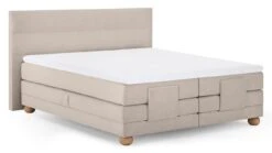 Karlsson Boxspring Solid Lina Verstelbaar Met Gestoffeerd Matras -Beddengoed Korting Winkel Boxspring Solid Lina verstelbaar met gestoffeerd matras naturel 8