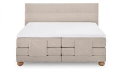 Karlsson Boxspring Solid Lina Verstelbaar Met Gestoffeerd Matras -Beddengoed Korting Winkel Boxspring Solid Lina verstelbaar met gestoffeerd matras naturel 9