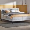 Boxspring Viggo Vlak Met Gestoffeerd Matras 2 Boxspring Viggo Vlak Met Gestoffeerd Matras -Beddengoed Korting Winkel Boxspring Viggo vlak met gestoffeerd matras oakland grijs