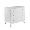 Commode Billy -Beddengoed Korting Winkel Commode Billy met 3 laden wit