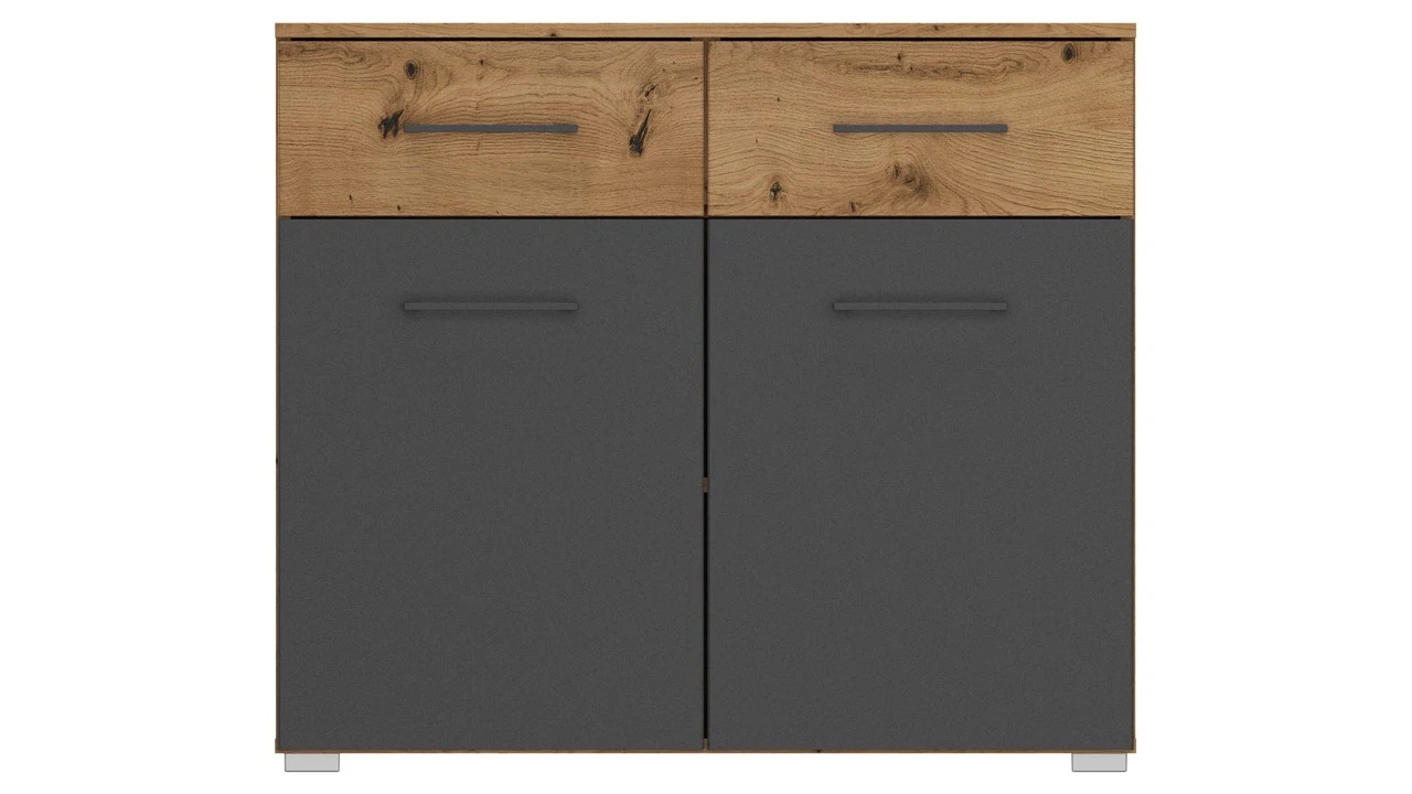 Commode Birmingham Met 2 Deuren En 2 Laden 4 Commode Birmingham Met 2 Deuren En 2 Laden - Afbeelding 2