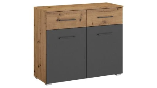 Commode Birmingham Met 2 Deuren En 2 Laden 6 Commode Birmingham Met 2 Deuren En 2 Laden -Beddengoed Korting Winkel Commode Birmingham met 2 deuren en 2 laden bruin