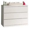 Commode Lara -Beddengoed Korting Winkel Commode Lara met 3 laden wit