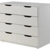 Commode 4 Laden Pino/Scott 1 Commode 4 Laden Pino/Scott -Beddengoed Korting Winkel Commode Pino 4 laden wit