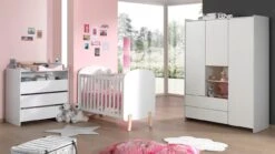 Complete Babykamer Kiddy Met Commode, Opzet En Kast 3-deurs