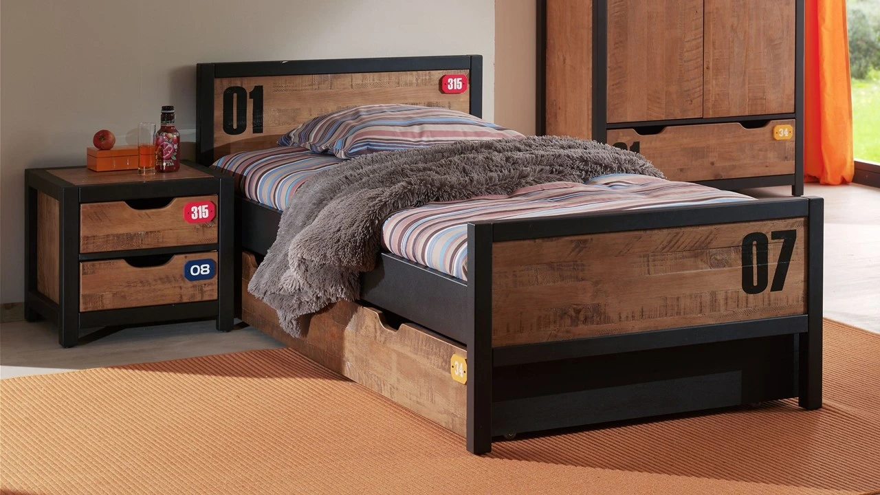 Bed Daan Met Slaaplade En Nachtkast 3 Bed Daan Met Slaaplade En Nachtkast