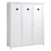 Draaideurkast Amori 3-deurs -Beddengoed Korting Winkel Draaideurkast Amori wit 2