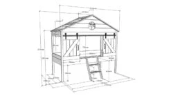 Halfhoogslaper Barnie -Beddengoed Korting Winkel Halfhoogslaper Barnie wit 3