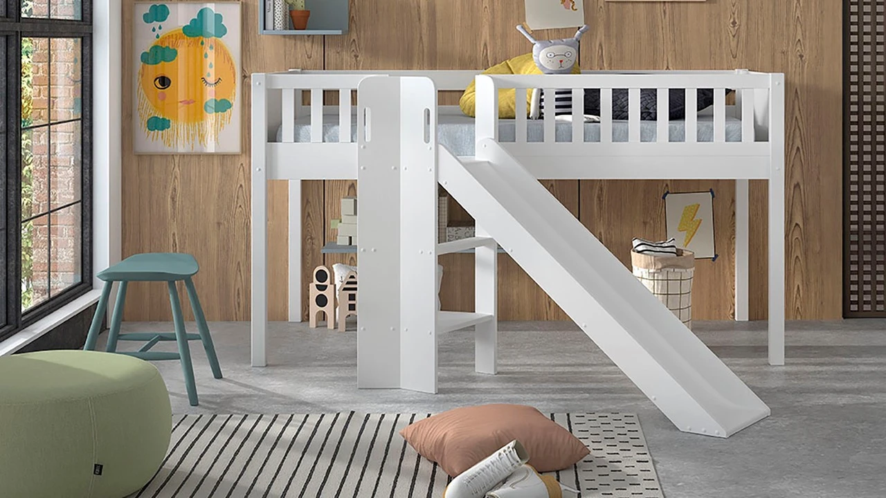 Halfhoogslaper Scott Met Glijbaan 4 Halfhoogslaper Scott Met Glijbaan - Afbeelding 2