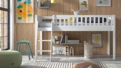 Halfhoogslaper Scott -Beddengoed Korting Winkel Halfhoogslaper Scott wit 1