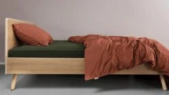 Hoeslaken Beddinghouse Jersey Splittopper -Beddengoed Korting Winkel Hoeslaken Beddinghouse Jersey splittopper dark green 1