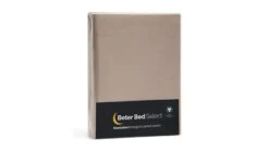 Hoeslaken Beter Bed Select Biologisch Perkal Matras -Beddengoed Korting Winkel Hoeslaken Biologisch perkal matras taupe 4