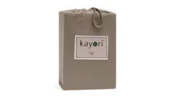 Hoeslaken Kayori Jersey Kyoto Splittopper -Beddengoed Korting Winkel Hoeslaken Jersey Kyoto splittopper taupe 4