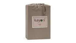 Hoeslaken Kayori Jersey Kyoto Topper 11 Hoeslaken Kayori Jersey Kyoto Topper -Beddengoed Korting Winkel Hoeslaken Jersey Kyoto topper taupe 4
