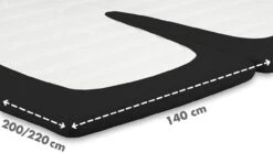 Nieuwe Producten -Beddengoed Korting Winkel Hoeslaken Jersey splittopper zwart 1