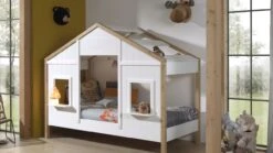 HuisBed Babs 90 -Beddengoed Korting Winkel Huisbed Babs 90 wit 1