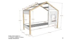 HuisBed Babs 91 -Beddengoed Korting Winkel Huisbed Babs 91 wit 2