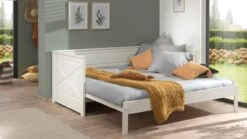 Kajuitbed Paneel Uitschuifbaar Pino -Beddengoed Korting Winkel Kajuitbed uitschuifbaar Pino wit 1