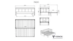 Kajuitbed Spijlen Uitschuifbaar Pino -Beddengoed Korting Winkel Kajuitbed uitschuifbaar Pino wit 12