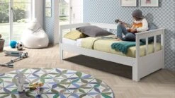 Kajuitbed Spijlen Uitschuifbaar Pino -Beddengoed Korting Winkel Kajuitbed uitschuifbaar Pino wit 8