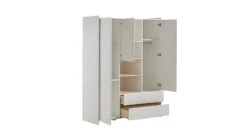 Complete Babykamer Kiddy Met Commode, Opzet En Kast 3-deurs -Beddengoed Korting Winkel Kast Kiddy 3deuren en 2 laden 1