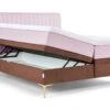 Opbergbox Ruby Vlak Met Gestoffeerde Matras -Beddengoed Korting Winkel Opbergbox Ruby vlak met gestoffeerde matras roze bruin