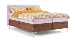 Opbergbox Ruby Vlak Met Gestoffeerde Matras -Beddengoed Korting Winkel Opbergbox Ruby vlak met gestoffeerde matras roze bruin 5