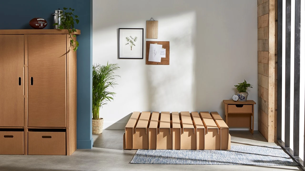 Paper Bed Met Easy Pocket Matras 6 Paper Bed Met Easy Pocket Matras - Afbeelding 4