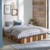 Paper Bed -Beddengoed Korting Winkel Paper Bed met laden bruin