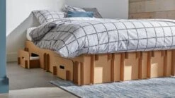 Paper Bed -Beddengoed Korting Winkel Paper Bed met laden bruin 9