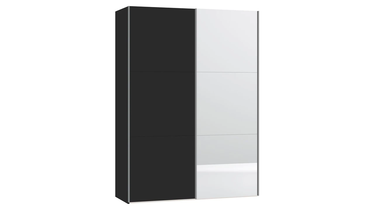 Schuifdeurkast Kixx Met Hout- En Spiegeldeur 3 Schuifdeurkast Kixx Met Hout- En Spiegeldeur