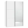 Schuifdeurkast Switchline Met Spiegel -Beddengoed Korting Winkel Schuifdeurkast Switchline premium wit 1