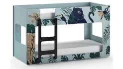 Stapelbed Luca Jungle -Beddengoed Korting Winkel Stapelbed Luca Jungle mintgroen 3