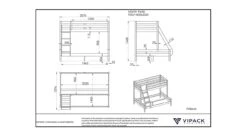 Stapelbed Pino Martin -Beddengoed Korting Winkel Stapelbed Pino Martin natuur00 2