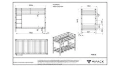 Stapelbed Pino -Beddengoed Korting Winkel Stapelbed Pino bruin 2
